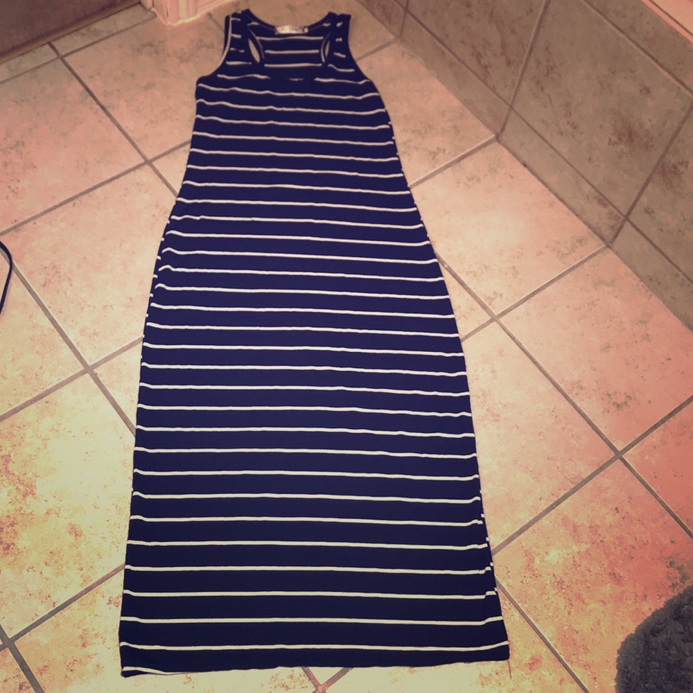 Striped maxi dress